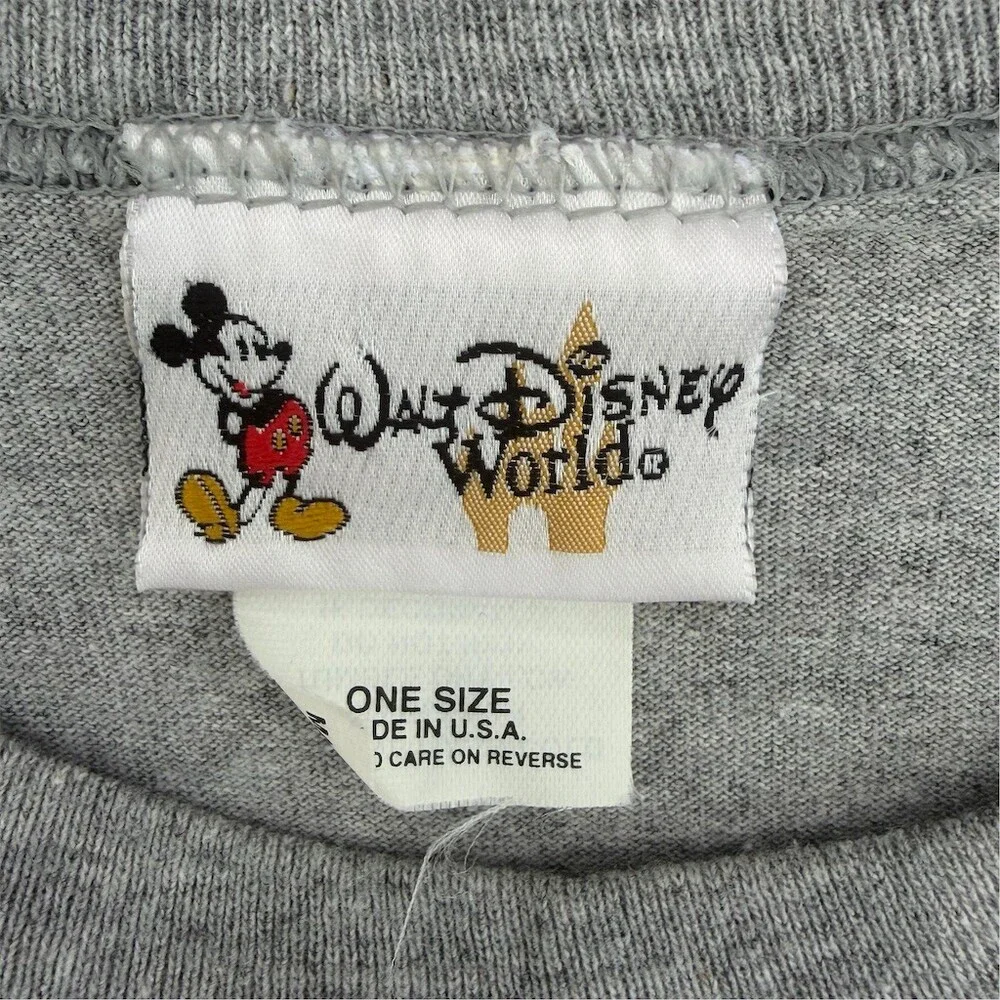 Vintage Disney Walt Disney World Mickey Mouse Sleepshirt Womens 2XL Gray - Picture 7 of 10
